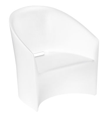 Furniture - Armchairs - PineBeach Armchair - Indoor / Outdoor by Serralunga - White - Polythene