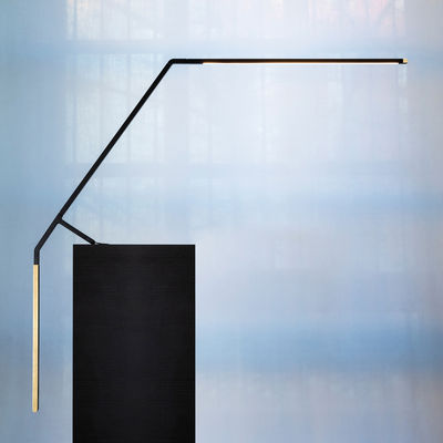 Illuminazione - Lampade da tavolo - Lampada da tavolo Bird LED - / L 94 cm di Nemo - Nero/ Ottone - alluminio estruso, Fibra di vetro, Ottone, Polimero