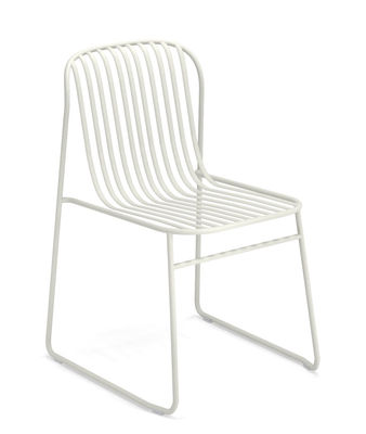 Furniture - Chairs - Riviera Stacking chair - / Metal by Emu - White - Varnished steel