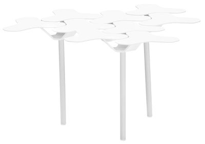 Mobilier - Tables basses - Table d'appoint Nanook / 60 x 63 cm - Métal - Moroso - Blanc - Acier verni