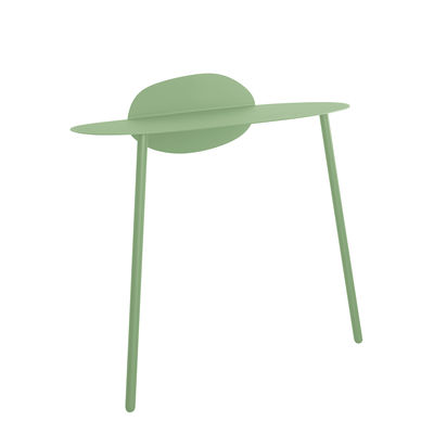 Furniture - Office Furniture - Surface Console - / Desk - Wall fastening - L 90 x Depth. 43 cm by Bibelo - Venetian sky green - Epoxy lacquered steel