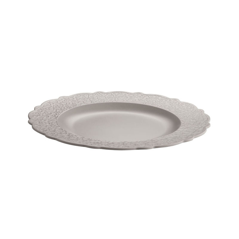 Tableware - Plates - Dressed en plein air Plate plastic material grey / Melamine - Alessi - Hot grey - Melamine