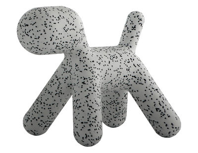 Mobilier - Mobilier Kids - Chaise enfant Puppy Medium / Dalmatien - L 56 cm - Magis - Blanc / Moucheté noir - Polyéthylène rotomoulé