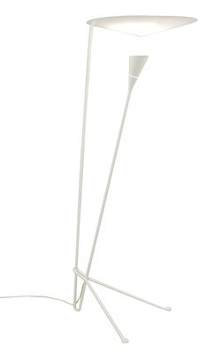 Lighting - Floor lamps - B211 Floor lamp - 1952 by Michel Buffet - White - Lacquered tole