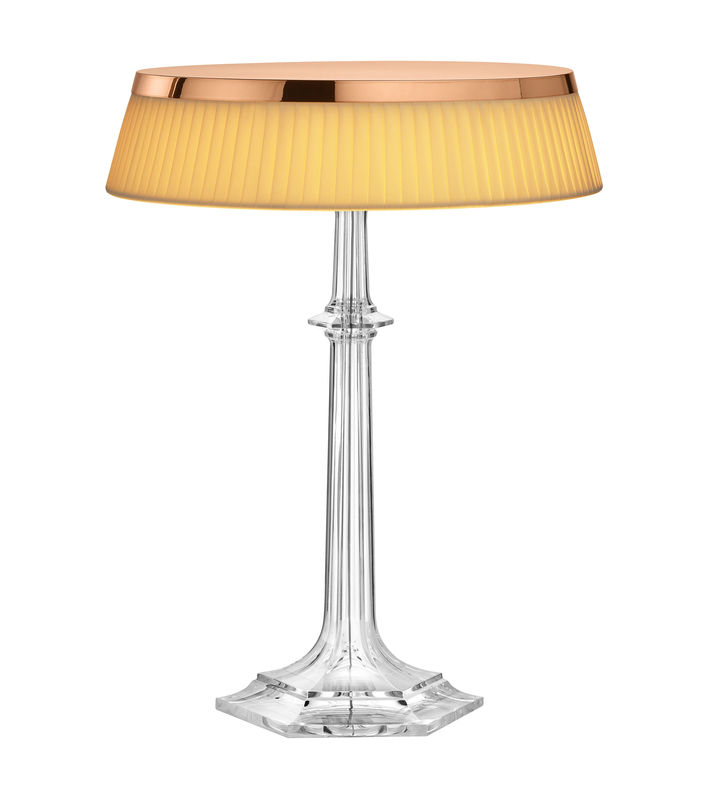 Lampe de table Bon Jour Versailles Large / LED - H 42 cm - Flos beige en mati?re plastique