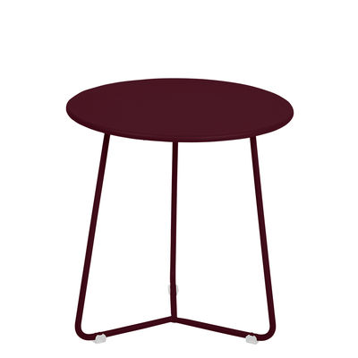 Mobilier - Tables basses - Table d'appoint Cocotte / Tabouret - Ø 34 x H 36 cm - Fermob - Cerise noire - Acier peint