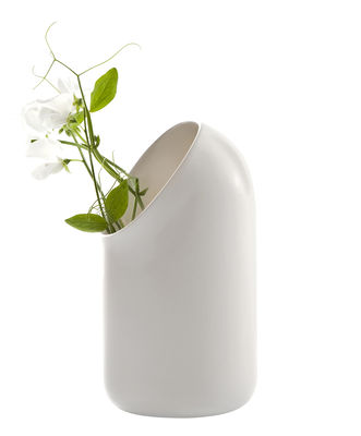 Decoration - Vases - Ô Vase by Moustache - Vase - Ecru - Enamled terracotta