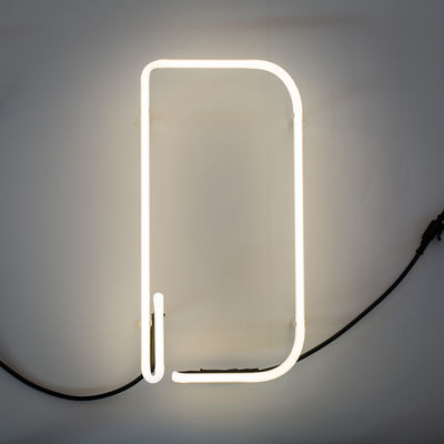 Lighting - Wall Lights - Néon Alphafont Wall light with plug - Letter D by Seletti - D - Glass