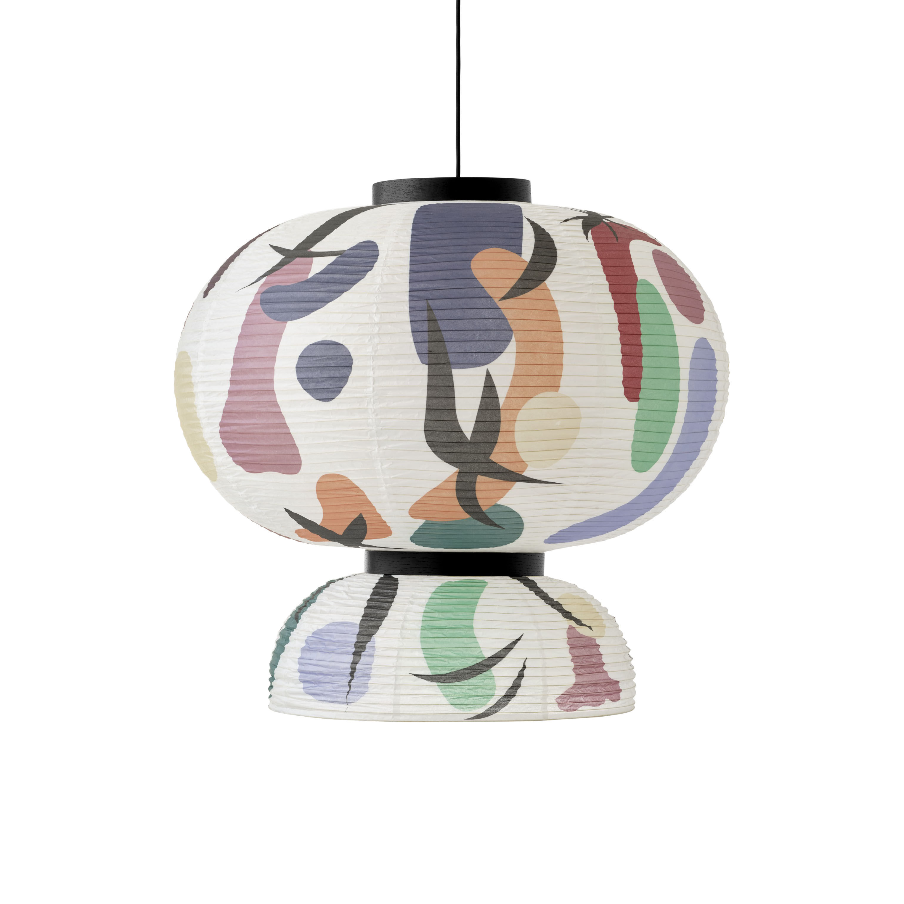 Suspension Formakami JH5 papier multicolore / By Jaime Hayon - Edition  limitée / Ø 70 x H 67 cm - &tradition