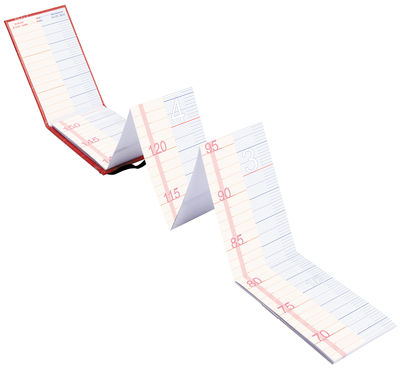 L'atelier d'exercices - Toise en Papier, Papier Tyvek - Couleur Rouge - 18 x 25 x 15 cm - Designer p