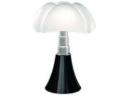 Lampe de table Pipistrello / H 66 à 86 cm - Martinelli Luce noir en métal/matière plastique