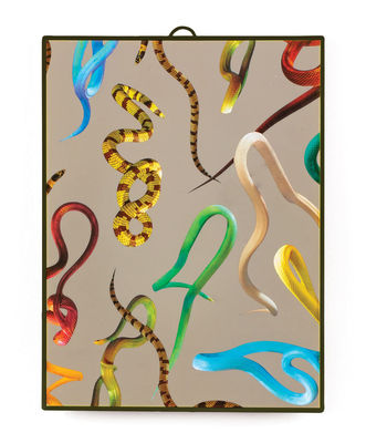 Seletti - Miroir à poser Toilet Paper en Plastique, plastique - Couleur Multicolore - 18.17 x 22.5 x