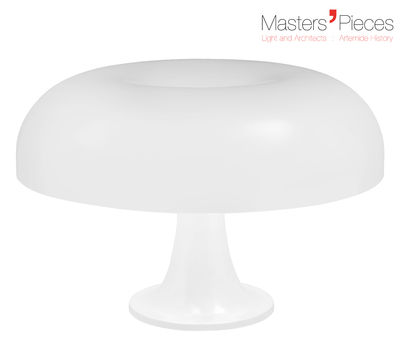 Lighting - Table Lamps - Masters' Pieces - Nesso Table lamp - 1967 / Ø 54 cm by Artemide - White - ABS