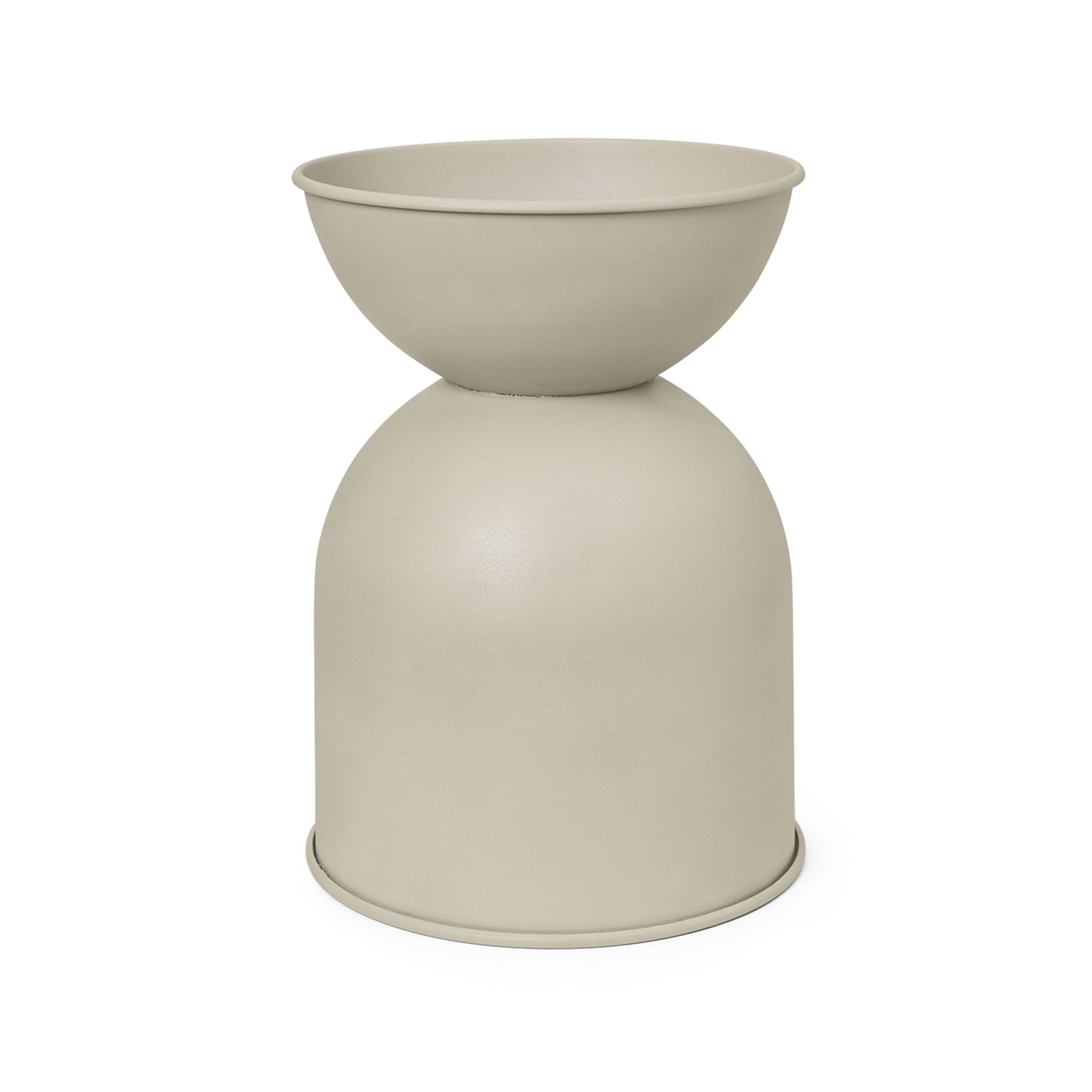 Vaso per fiori Hourglass Large di Ferm Living - nero