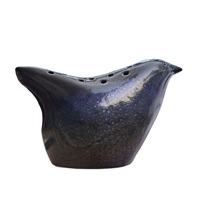 Tsé-Tsé - Vase Oiseau en Céramique, Grès - Couleur Noir - 30 x 18 x 17 cm - Designer Tsé-Tsé - Made 