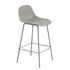 Fiber Bar Bar chair - / H 65 cm - Metal legs by Muuto