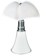 Lampe de table Pipistrello / H 66 à 86 cm - Martinelli Luce blanc en métal/matière plastique