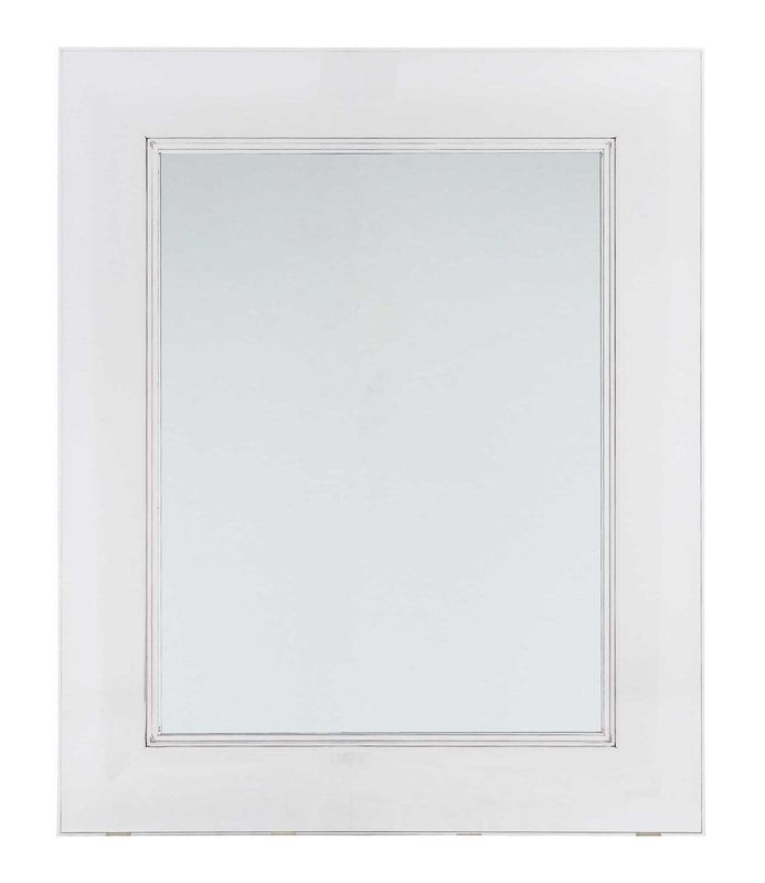Furniture - Mirrors - Francois Ghost Wall mirror plastic material transparent 65 x 79 cm - Kartell - Cristal - Polycarbonate
