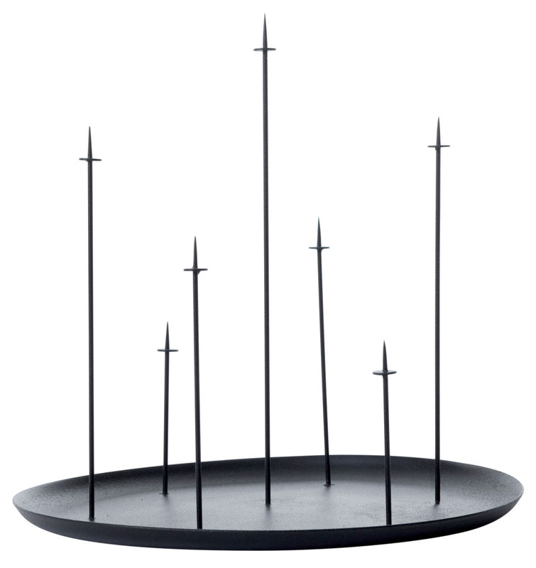 Decoration - Candles & Candle Holders - Multi pin Candelabra by ENOstudio - Black - Steel