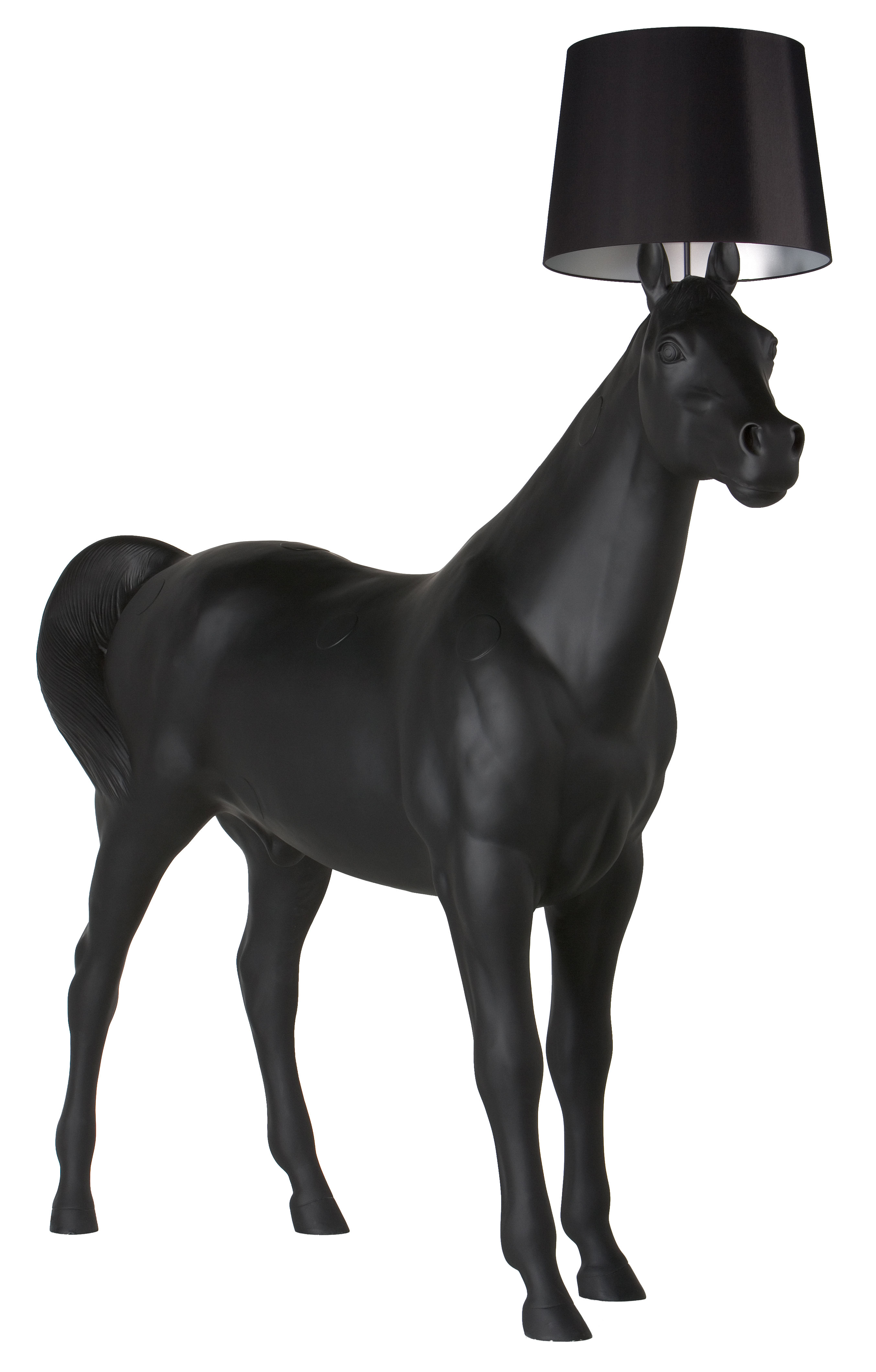 Lampadaire Horse Lamp - Moooi noir en matière plastique