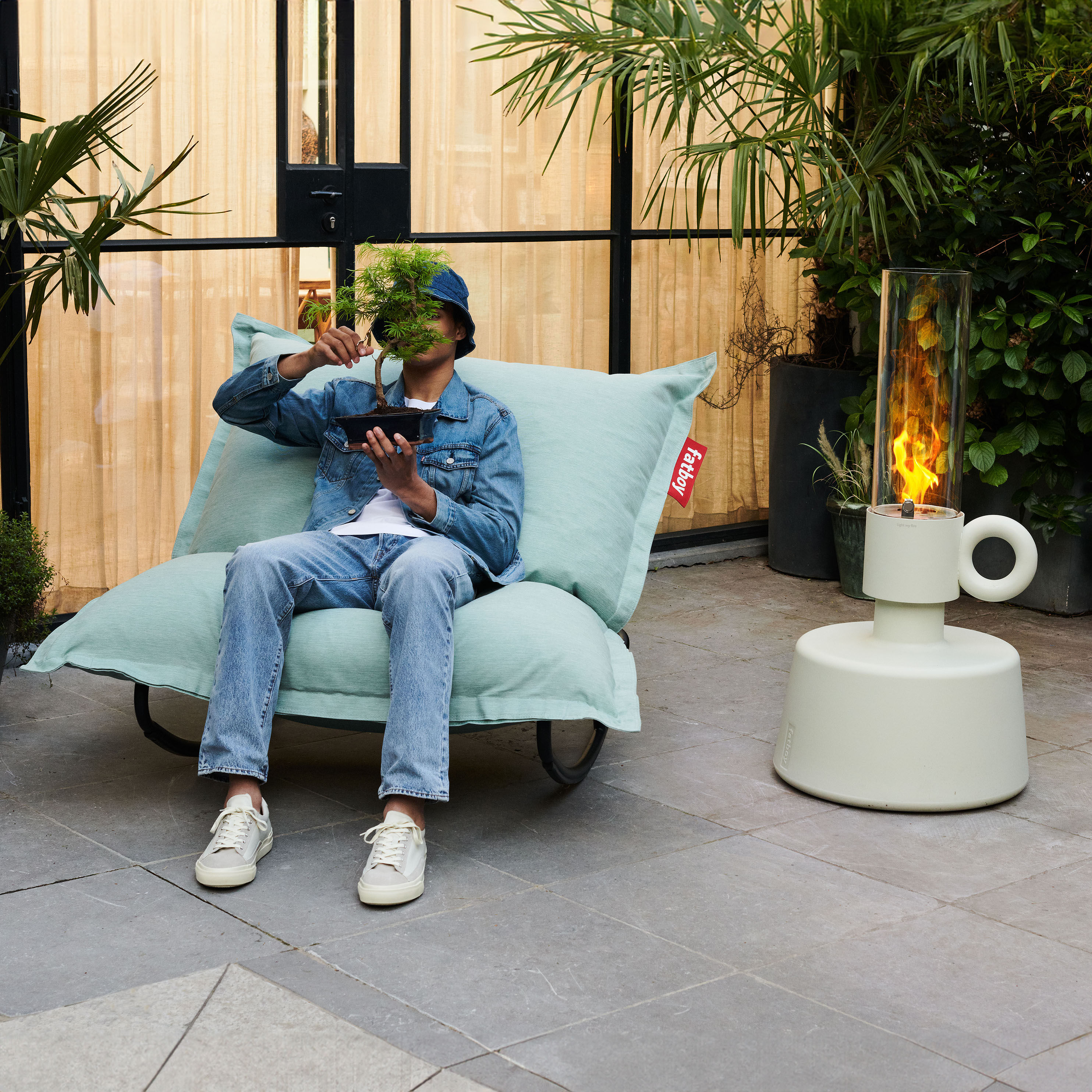 Fatboy – Pack promo tissu vert / Structure Rock’n roll noire + Pouf The Original Outdoor – Fatboy Fatboy – Pack promo tissu vert / Structure Rock’n roll noire + Pouf The Original Outdoor – Fatboy