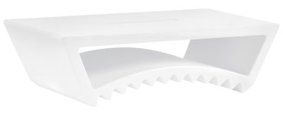 Mobilier - Tables basses - Table basse Tac / 115 x 60 x H 33 cm - Slide - Blanc - polyéthène recyclable