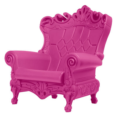 Furniture - Armchairs - Little Queen of Love Armchair - L 75 cm by Design of Love by Slide - Pink - roto-moulded polyhene