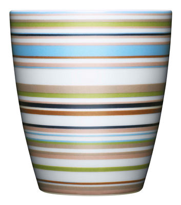 Tisch und Küche - Tassen und Becher - Origo Becher - Iittala - Beige Streifen - Porzellan