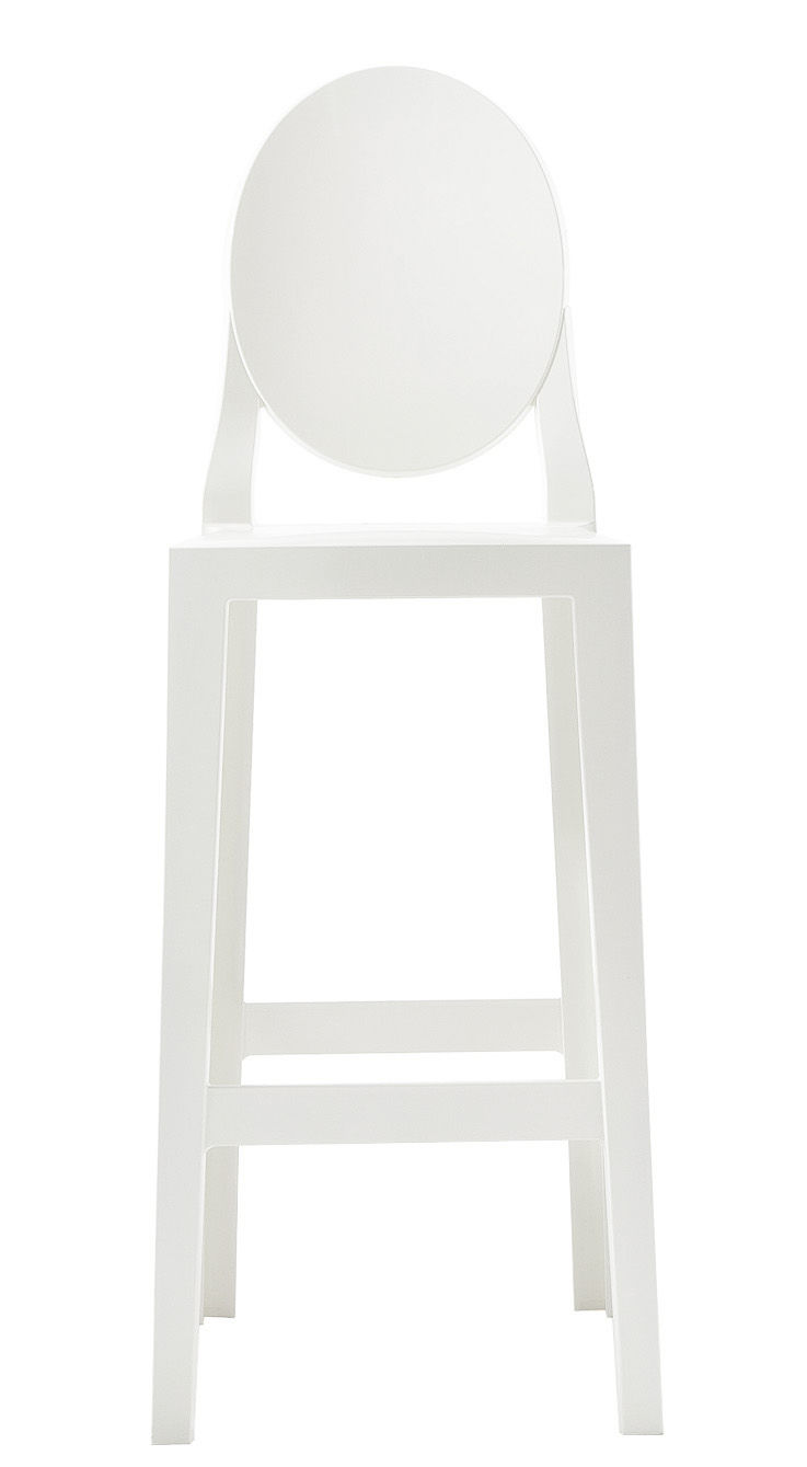 Chaise de bar One more Kartell Blanc Made In Design