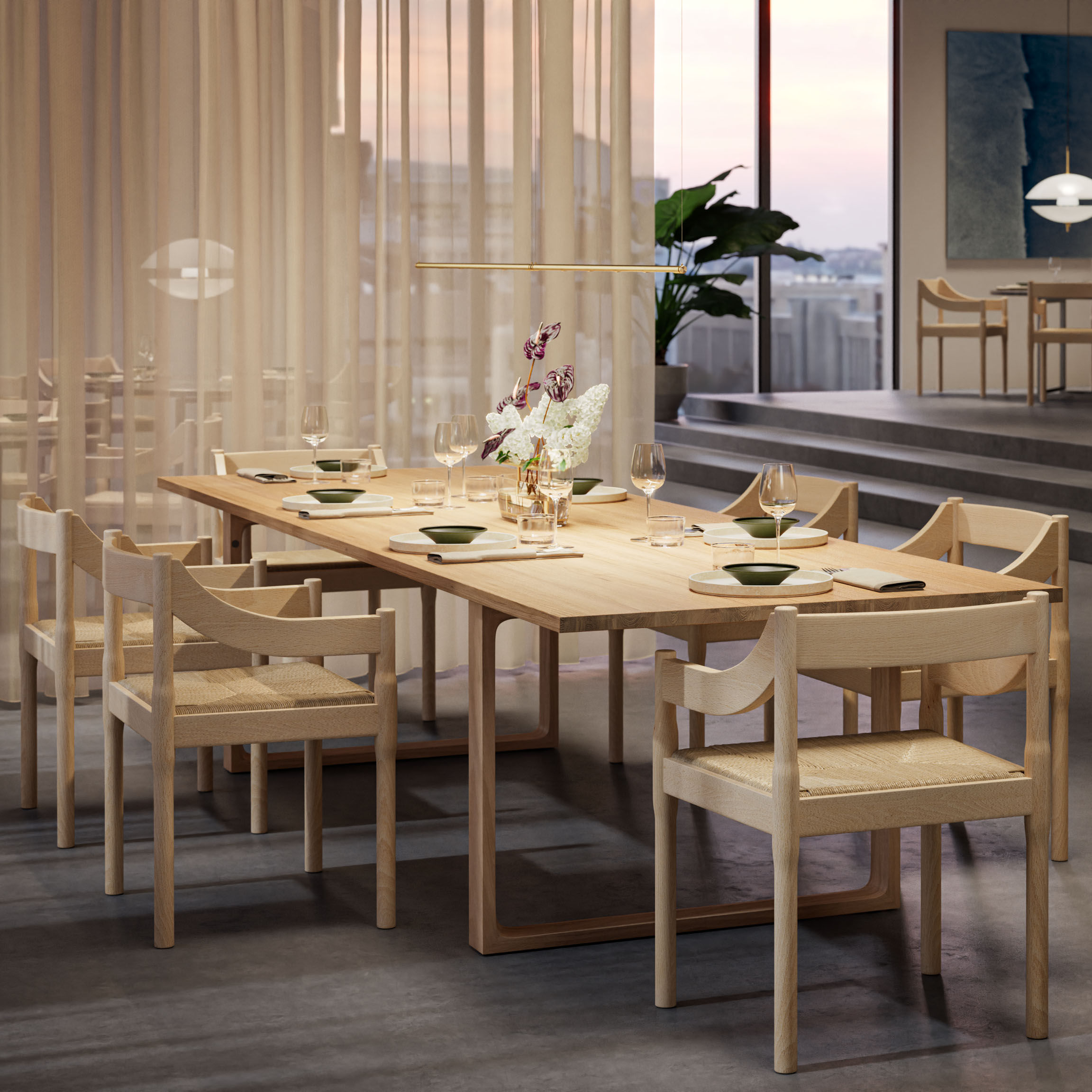 Fritz Hansen Carimate Armchair natural beechwood Made In Design UK