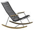 Rocking chair Click / Plastica & bambù - Houe