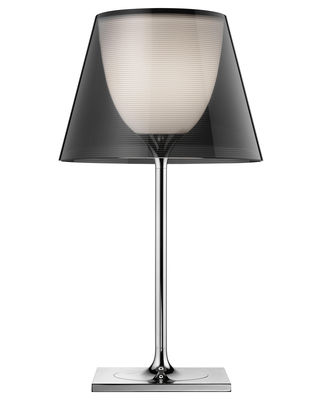 Illuminazione - Lampade da tavolo - Lampada da tavolo K Tribe T1 - H 56 cm di Flos - Fumo - Metallo cromato, PMMA, policarbonato