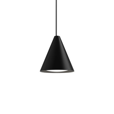 Illuminazione - Lampadari - Sospensione Keglen LED - / Ø 25 cm - Alluminio di Louis Poulsen - Nero - Alluminio