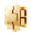 Puzzle Sconce Wall light - Brass - 38 x 48 cm by Jonathan Adler