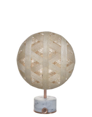 Forestier - Lampe de table Chanpen en Tissu, Métal - Couleur Beige - 200 x 40.41 x 41 cm - Designer 