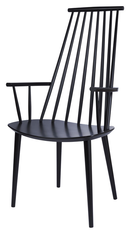 Möbel - Stühle  - Sessel J110 holz schwarz - Hay - Schwarz - Getönte Massiveiche