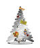Bark Tree Christmas decoration - / Christmas fir-tree with coloured magnets - H 30 cm by Alessi