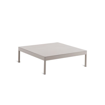 Furniture - Coffee Tables - Les Arcs Coffee table - / Aluminium - 80 x 80 x H 29 cm by Unopiu - Dove grey - Aluminium