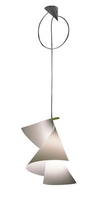 Lighting - Pendant Lighting - WillyDilly Pendant by Ingo Maurer - Translucent white - Cardboard