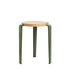 Lou Stackable stool - / H 45 cm - Steel & oak by TIPTOE