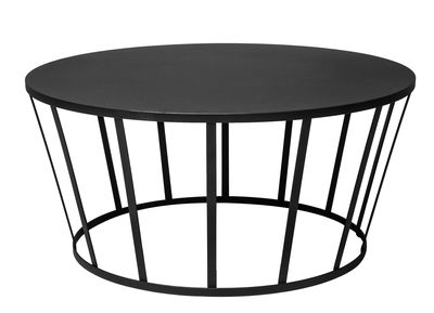 Table basse Hollo / Ø 70 x H 33 cm - Petite Friture noir en métal