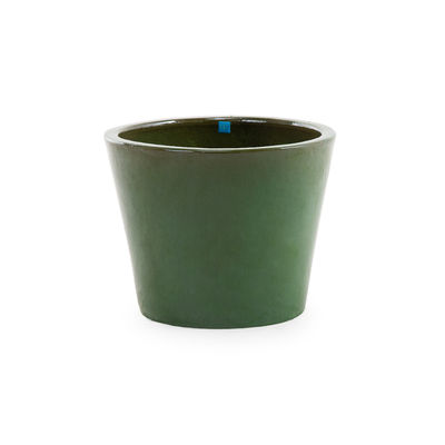 Image of Vaso per fiori Pots - / Gres smaltato - Ø 50 x H 40 cm / Fatto a mano di Unopiu - Verde - Ceramica