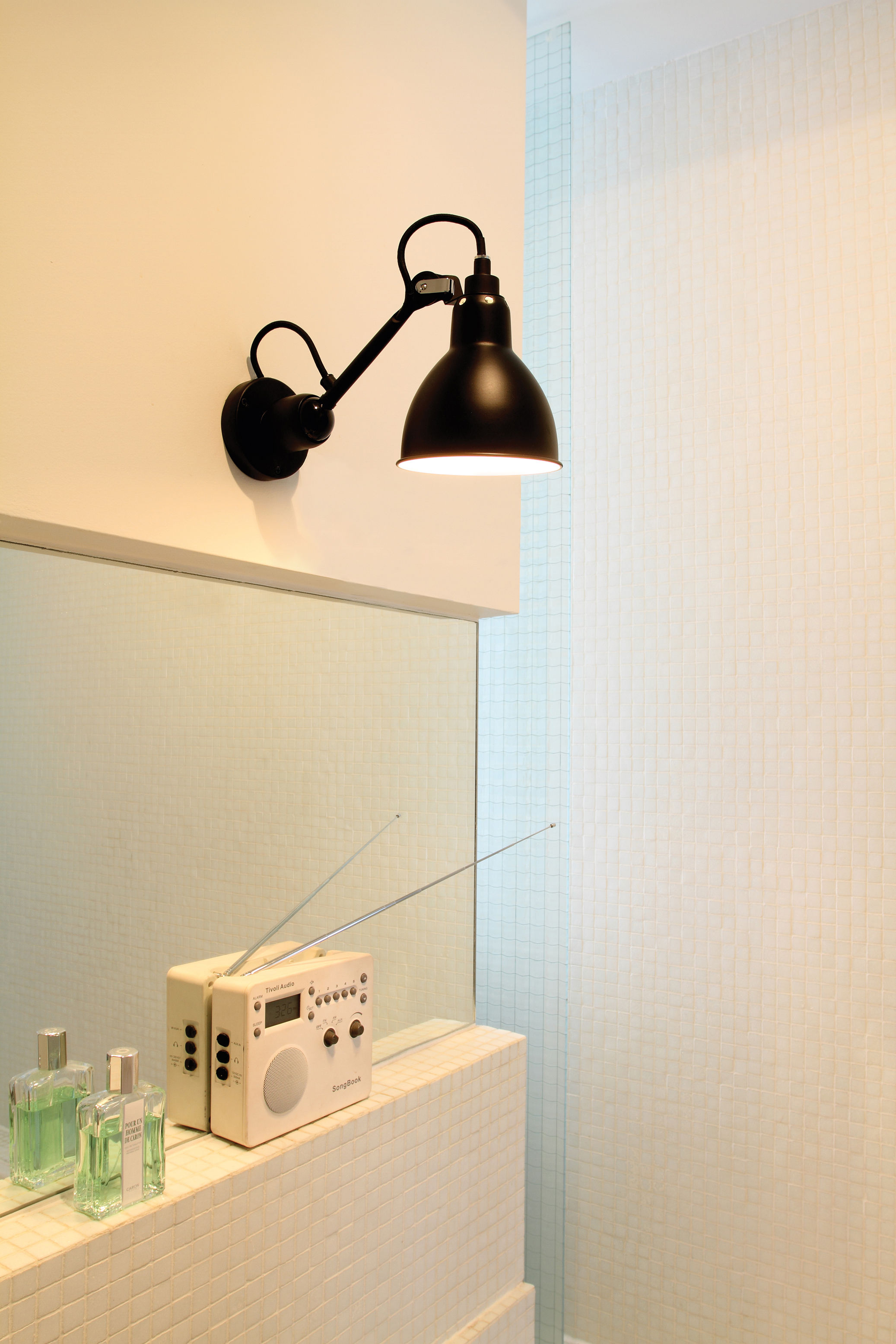 Lampe Gras N304 Applique Murale Salle de Bain Noir Mat