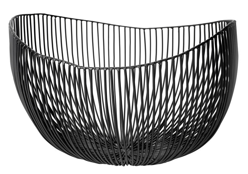 Tableware - Fruit Bowls & Centrepieces - Tale Basket metal black W 31 cm - Serax - Black - W 31 cm - Metal