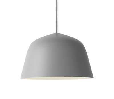 Lighting - Pendant Lighting - Ambit Pendant - Ø 25 cm by Muuto - Grey - Aluminium
