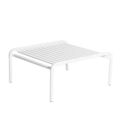 Table basse Week-end / 69 x 60 cm - Aluminium - Petite Friture blanc en métal