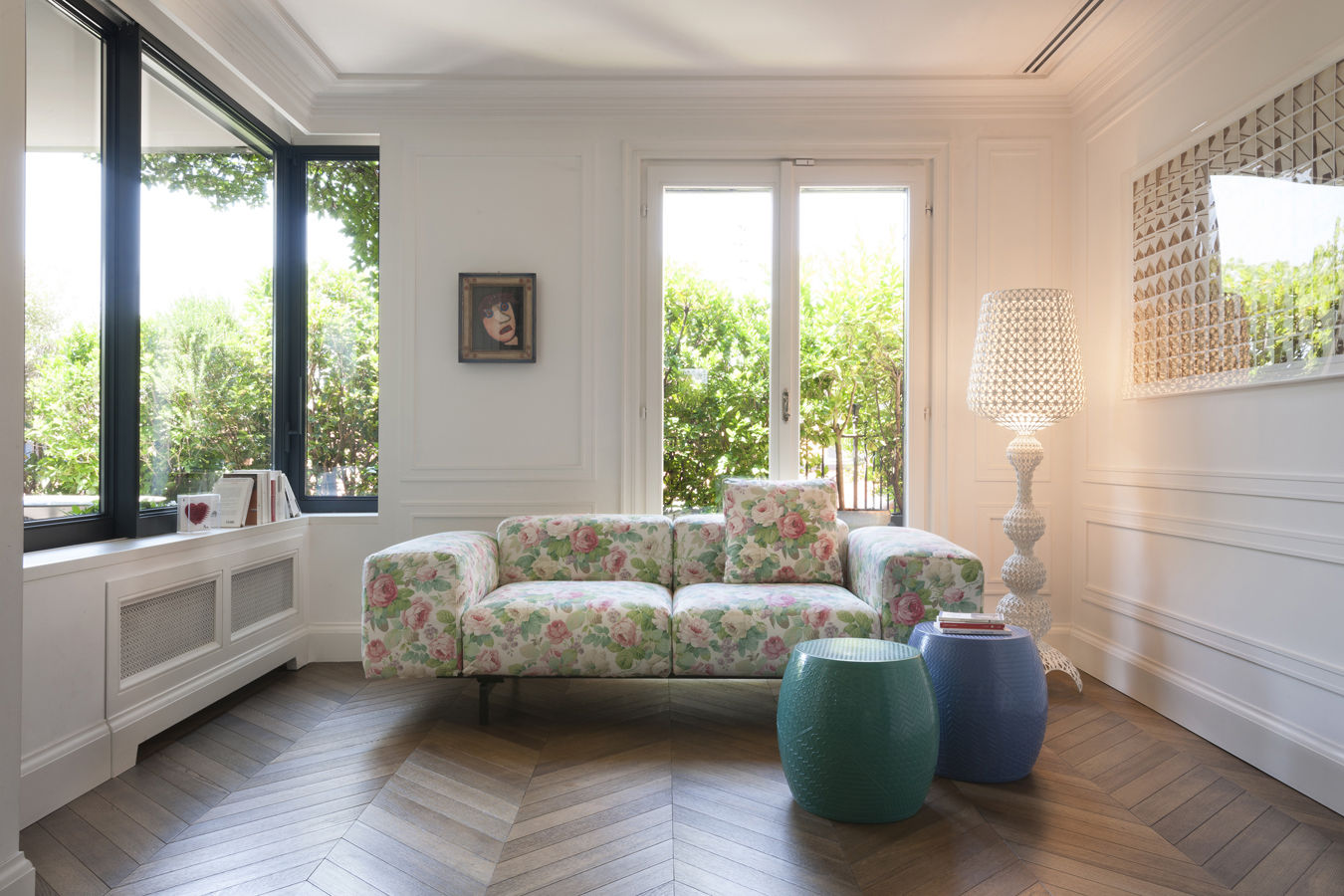 Floor Lamp Kabuki Indoor By Kartell Blue Made In Design Uk Lighting Floor Lamps Kabuki Indoor Lamp Led H 165 Cm
