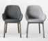 Clap Padded armchair - Fabric & plastic legs by Kartell