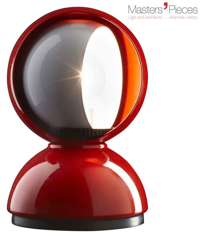 Masters\' Pieces - Eclisse Table lamp by Artemide - Red - Varnished metal