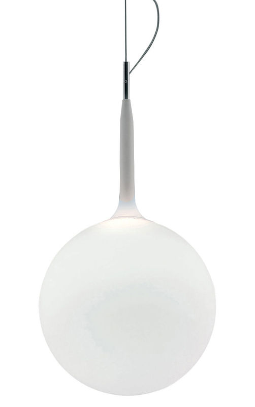 Illuminazione - Lampadari - Sospensione Castore vetro bianco - Artemide - Bianco - Ø 35 cm - vetro soffiato